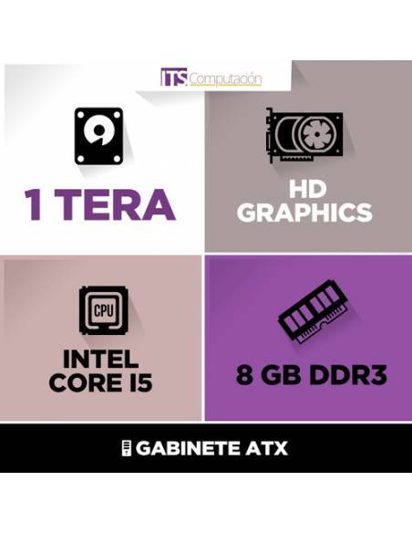 628218-MLA25869529080_082017,Pc Armada Intel Core I5 1tb 8gb Ram Gabinete (oulet) W 10 Of
