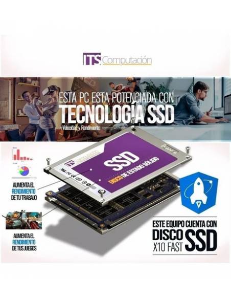 966115-MLA31468019325_072019,Pc Armada Intel  I3 7100 8g  Ssd 240  Wi Fi Gab W10 Office 