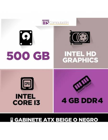 947175-MLA31030790738_062019,Pc Armada Intel  I3 7100 8g  Ssd 240  Wi Fi Gab W10 Office 