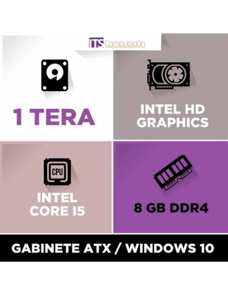 794018-MLA32166717214_092019,Pc Armada Intel Core I5 6400  8gb Ddr 4  Hd 1 T Nuevas  W10